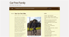 Desktop Screenshot of carfreefamily.com